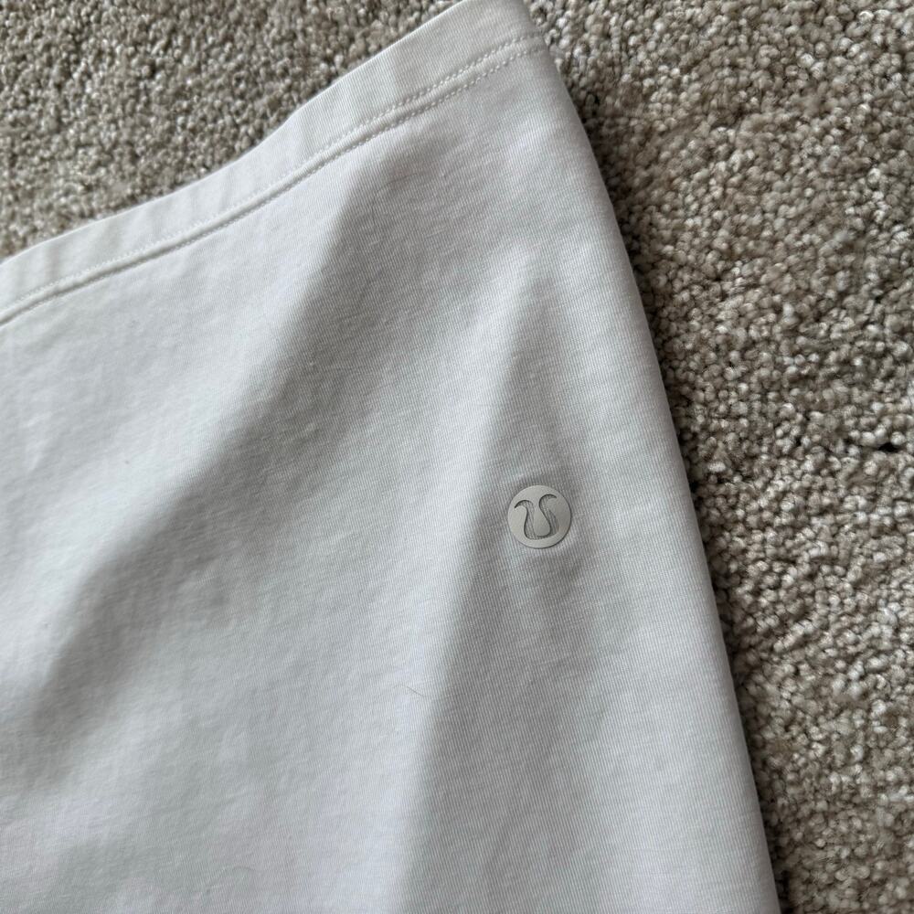 Lululemon Men White Fundamental T Shirt Crew Neck Short Sleeve Tee XL - Picture 5 of 6